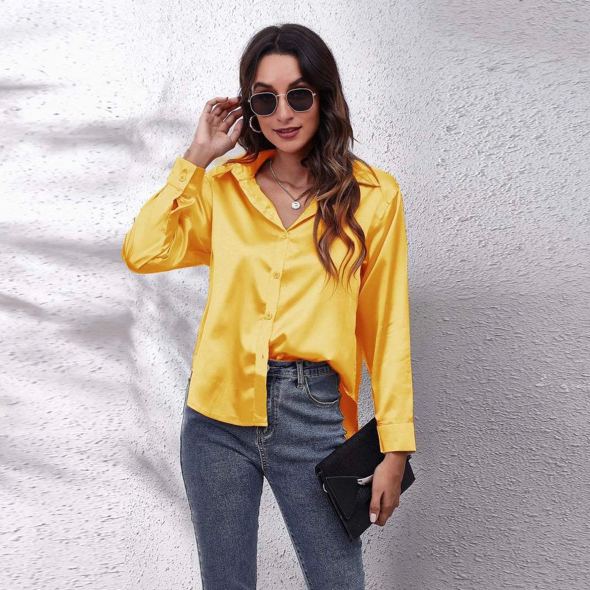 Chemise ample manches longues femme – CLEVI Paris