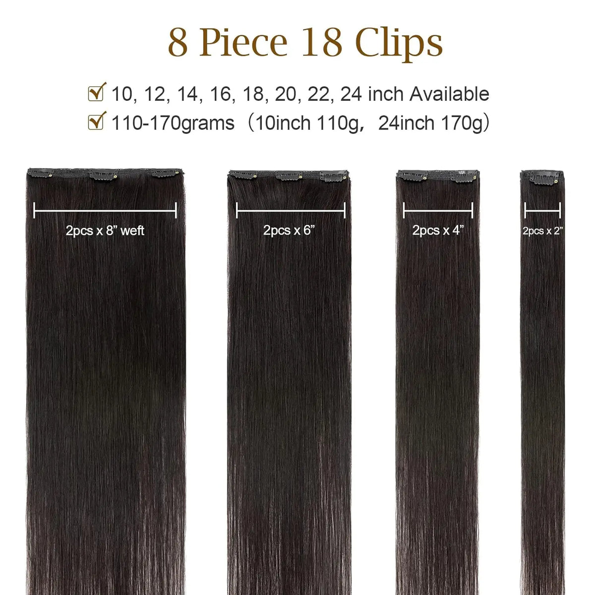 Extensions Cheveux Clip-In Remy Straight – CLEVI Paris