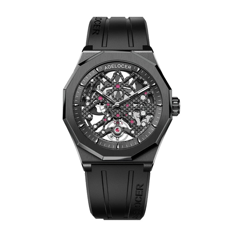 Montre Homme Automatique Squelette Schwarzwald Perlage Rubis Agelocer Cal.A4910 Prix German Design – CLEVI Paris