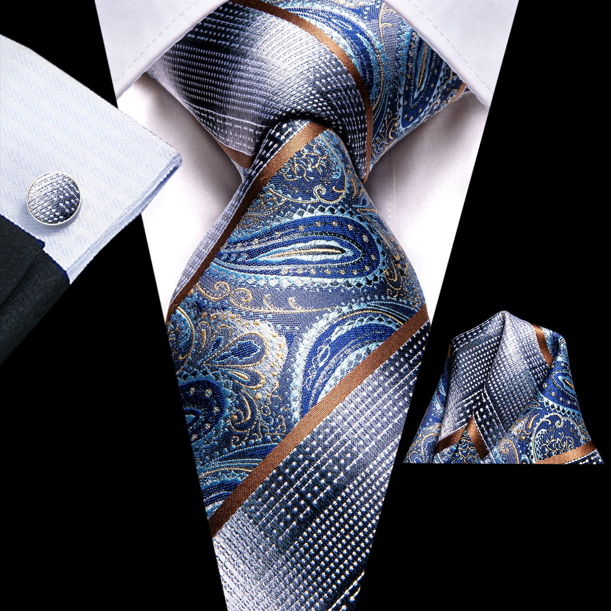 Ensemble cravate homme paisley – CLEVI Paris