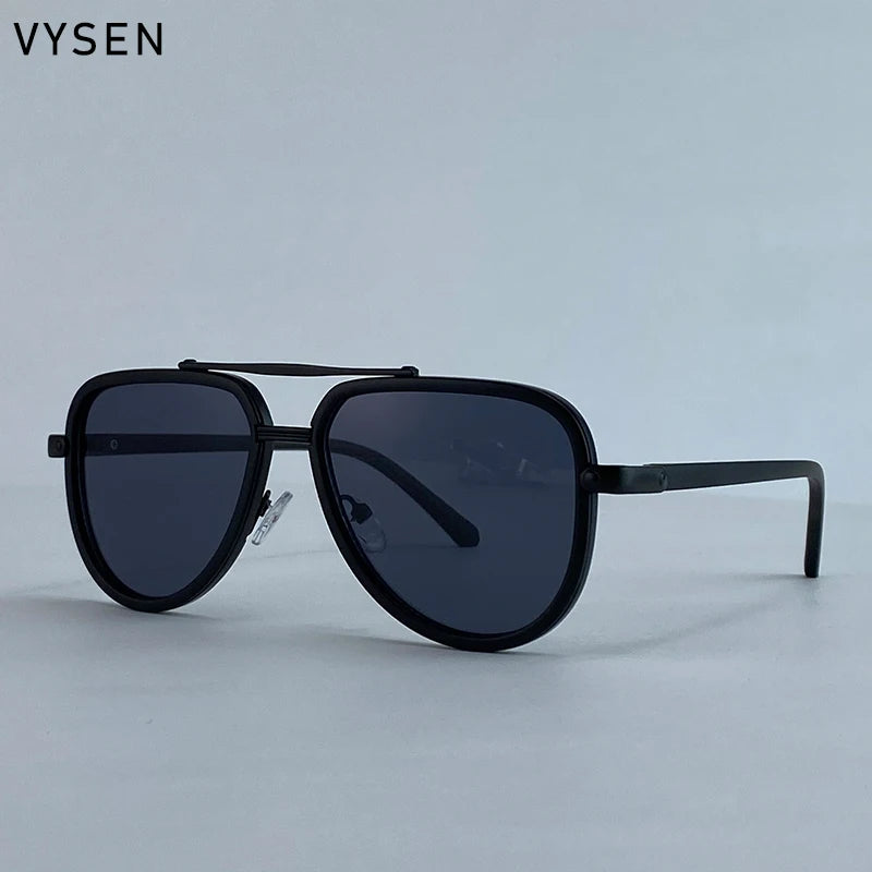 Lunettes homme ovales aviateur double pont – CLEVI Paris