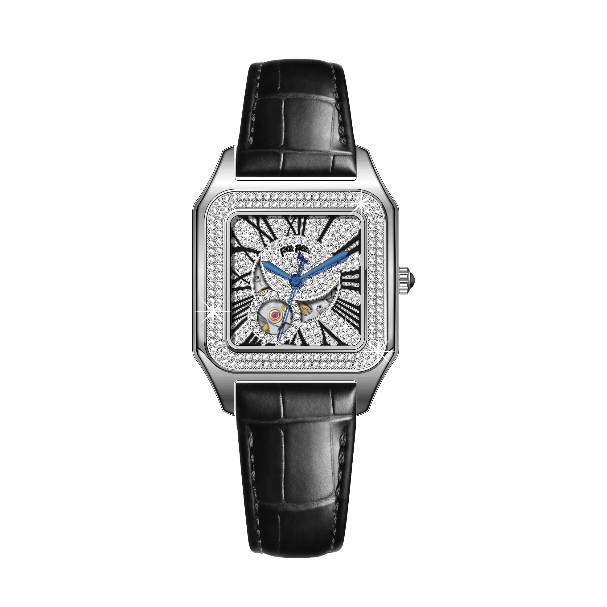 OBLVLO Montre Automatique Femme Chiffres Romains Acier Inoxydable Lumineuse – CLEVI Paris