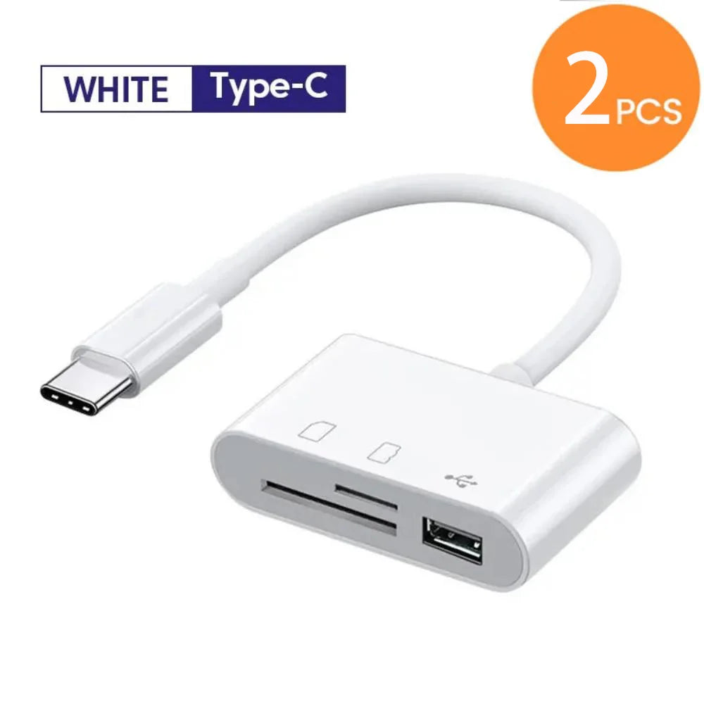 Adaptateur USB-C 3-en-1 SD/TF OTG Samsung MacBook – CLEVI Paris