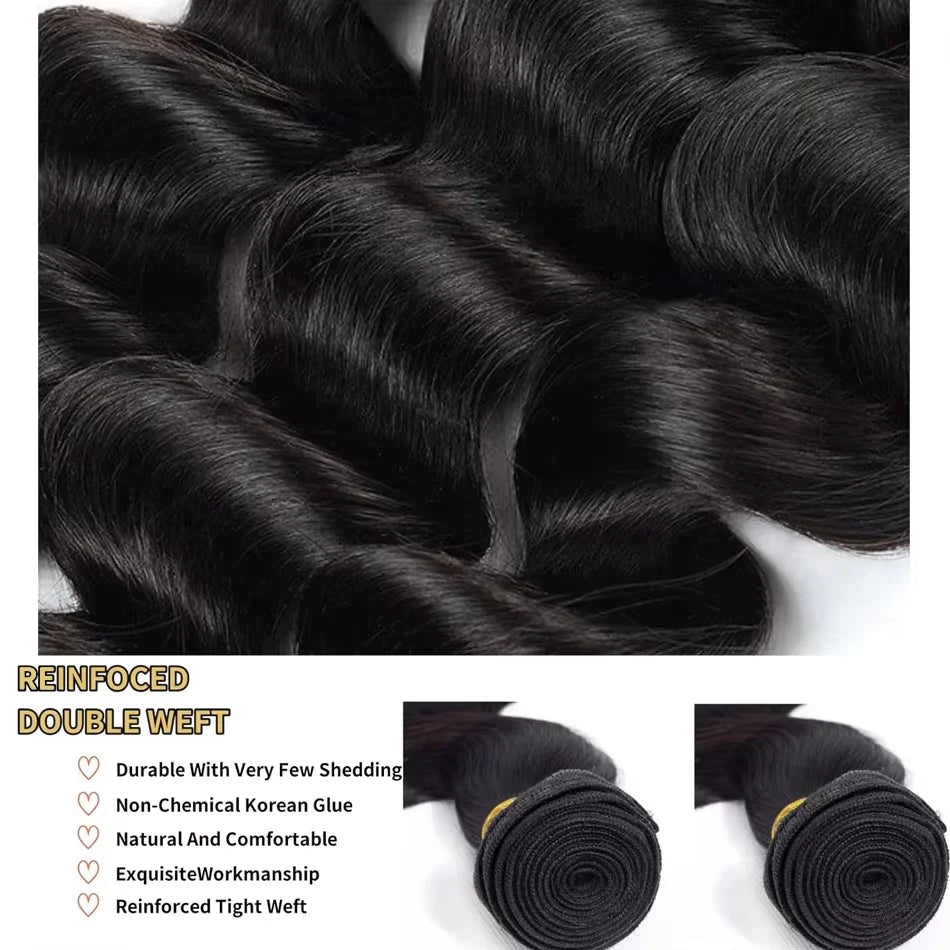 Extensions Cheveux Humains Body Wave Brésiliennes Remy 16A — CLEVI Paris