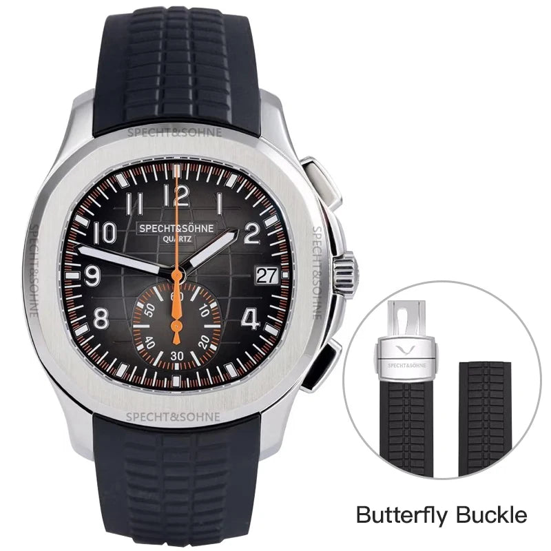Montre Quartz Chronographe Homme Specht & Söhne SP0006 – Acier 316L Étanche 5ATM