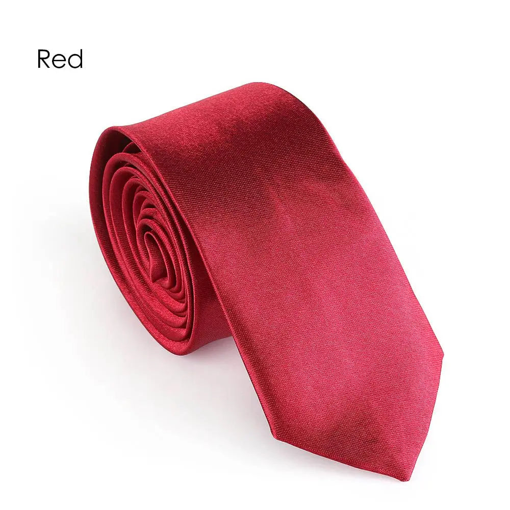 Cravate homme unie fine 5 cm – CLEVI Paris