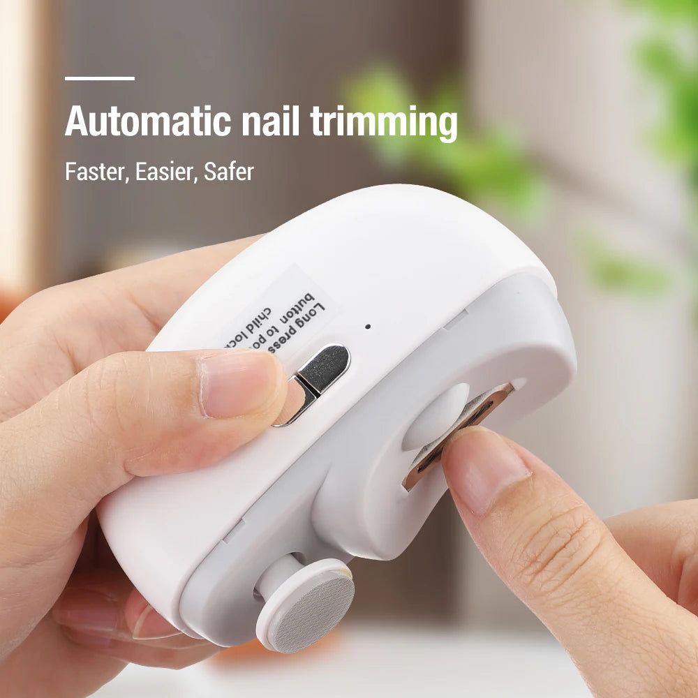 Coupe-Ongles Électrique Automatique USB-C – Lime & Polissage – CLEVI Paris
