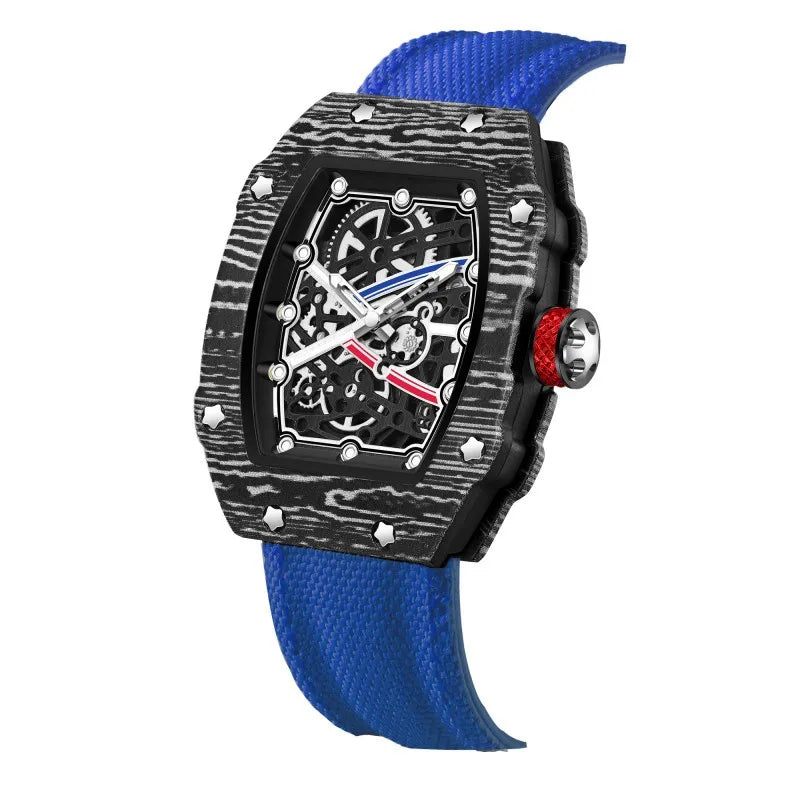 STARPERISH Montre Automatique Japonais Homme Tonneau Ultra-Fin Nylon Lumineux – CLEVI Paris