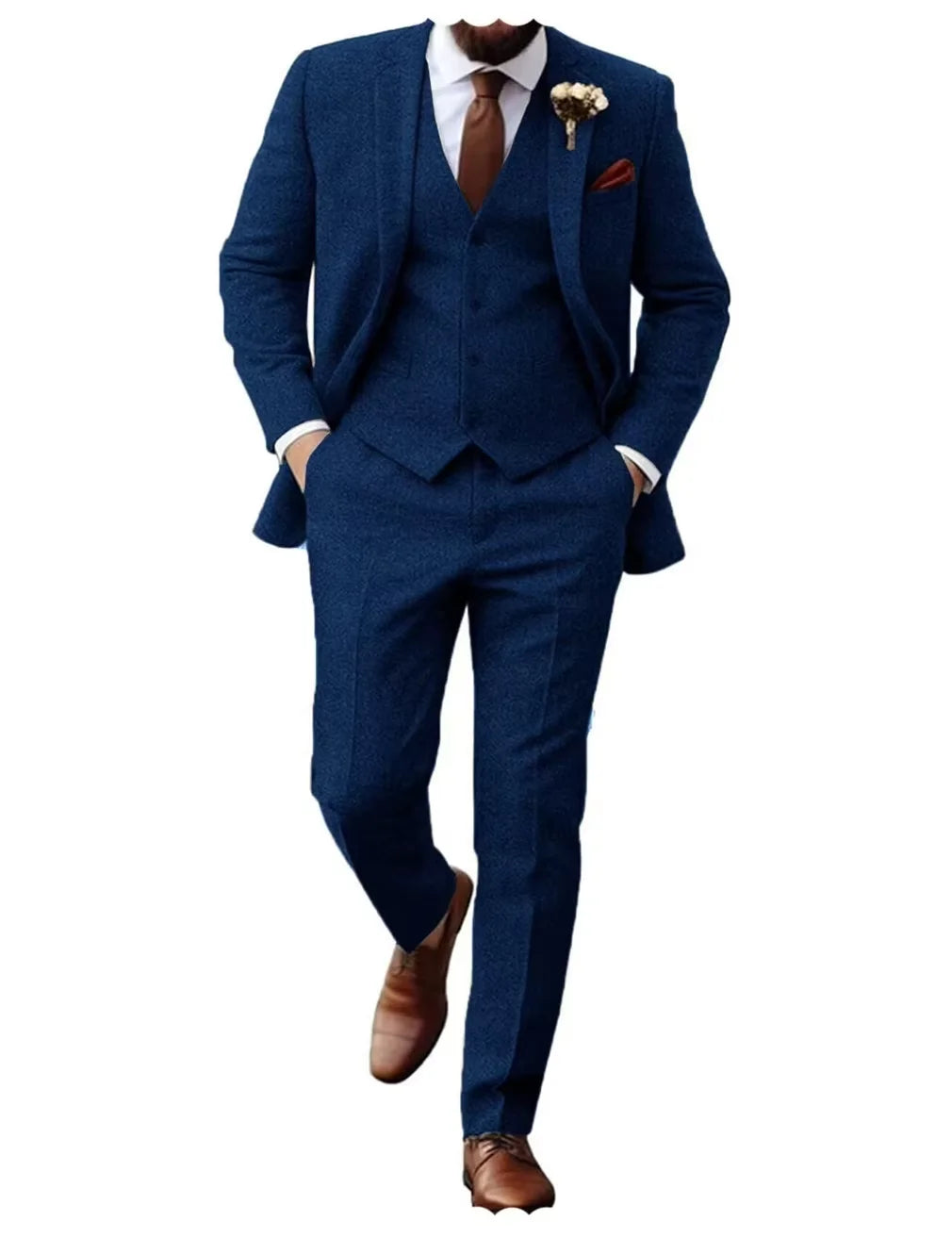 Costume homme 3 pièces à chevrons – CLEVI Paris