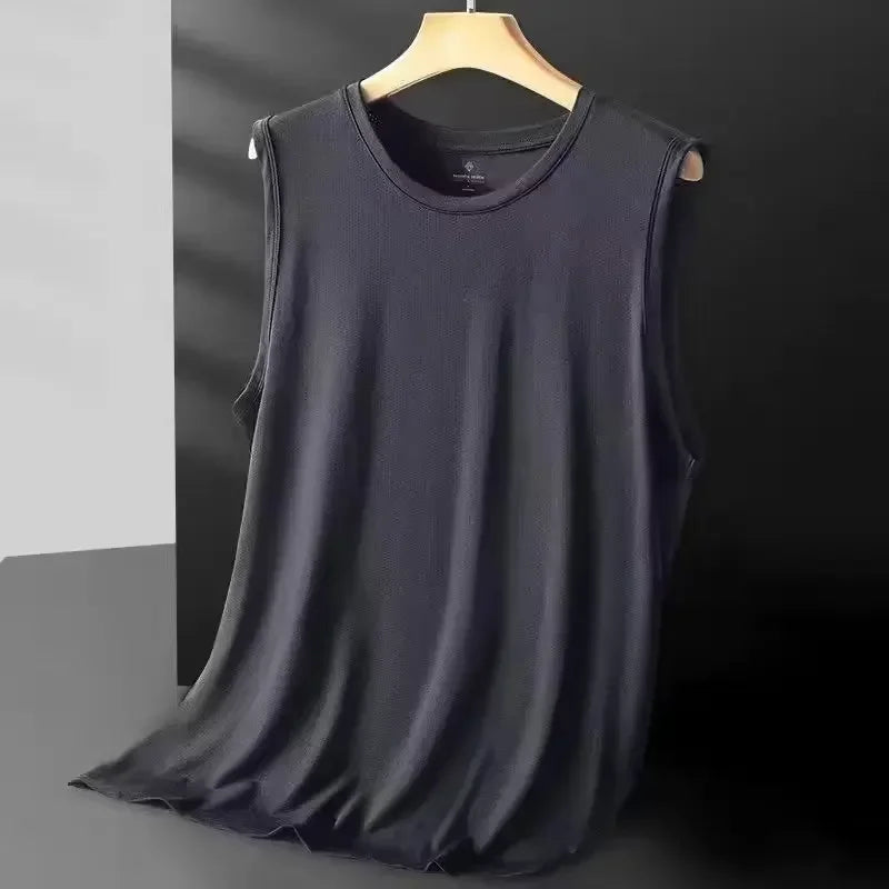 Débardeur Homme Ice Silk Mesh Polyester Léger Sans Manches – CLEVI Paris