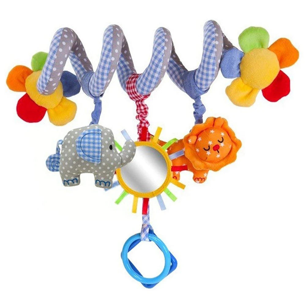 Jouet Sensoriel Bébé Spirale Peluche Animaux Musical Poussette Siège Auto QWZ – CLEVI Paris