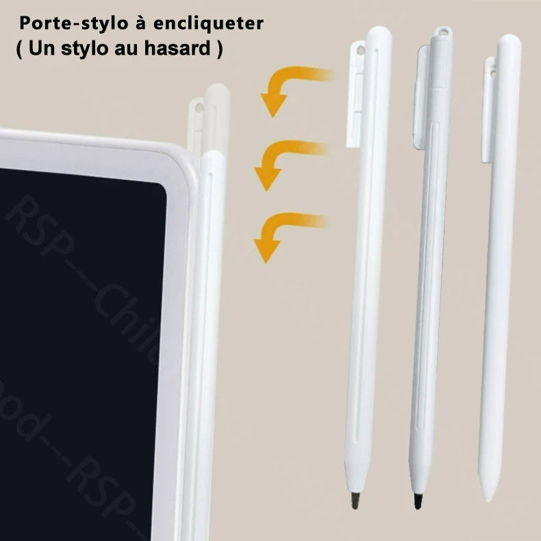 Ardoise LCD Enfants 10" & 16" – Dessin & Écriture, Effaçable, Jouet Éducatif 3-12 ans – CLEVI Paris