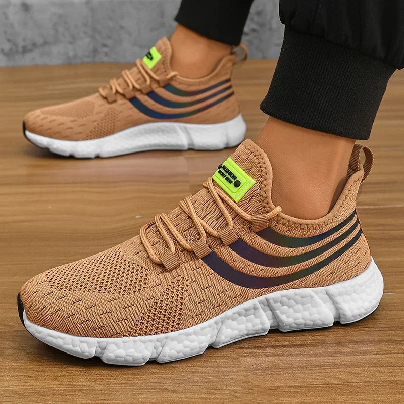 Baskets Unisexe Légères Respirantes – Semelle Antidérapante TPR Running Marche Sport Casual Pointures 36–46 – CLEVI Paris