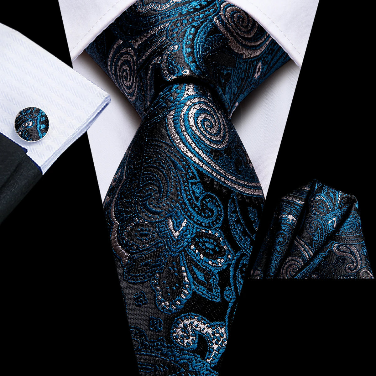 Ensemble cravate homme paisley – CLEVI Paris