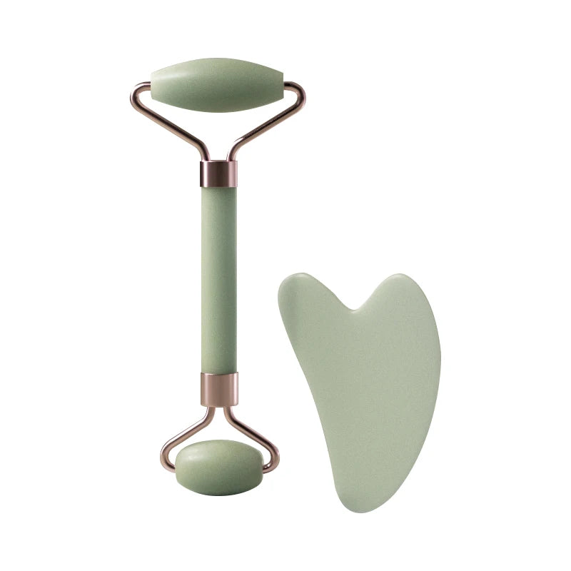 Rouleau Massage Facial en Résine — Visage, Cou & Yeux, Gua Sha Roller, Multi-Coloris | CLEVI Paris