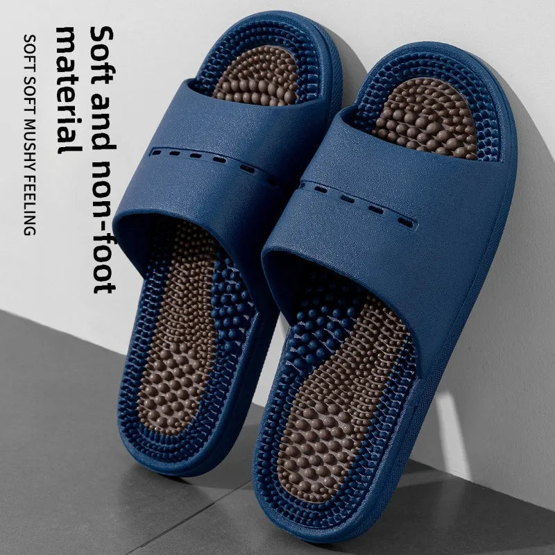 Chaussons Massage Homme – Semelle Acupression Antidérapante Intérieur Salle de Bain Été Pointures 40–45 – CLEVI Paris