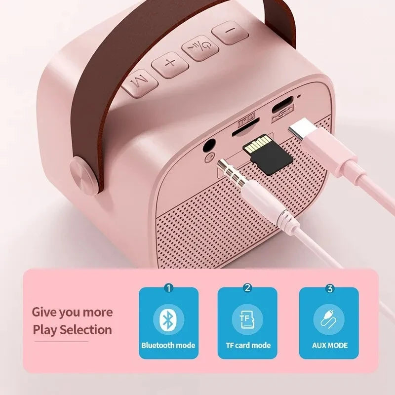 Machine Karaoké Portable Bluetooth 5.0 Micro Sans Fil Enfants & Adultes – CLEVI Paris