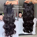 Perruque V Part Body Wave Cheveux Humains Brésiliens Remy Hair 100% Sans Couture Sans Laisser Dehors 16-30 Pouces – CLEVI Paris