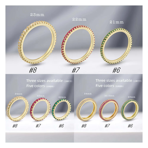 Bague Couple ZHUKOU Style Coréen Pierre CZ Plaqué Or 18K Unisexe Tailles 6-7-8 – CLEVI Paris