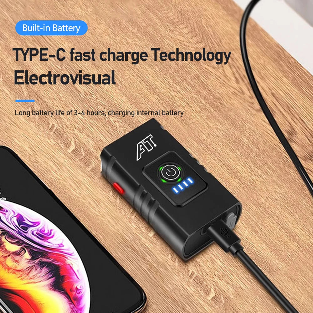 Phare Avant Vélo LED Rechargeable USB-C | 6 Modes, ABS, VTT & Vélo Route, Fixation Guidon – CLEVI Paris