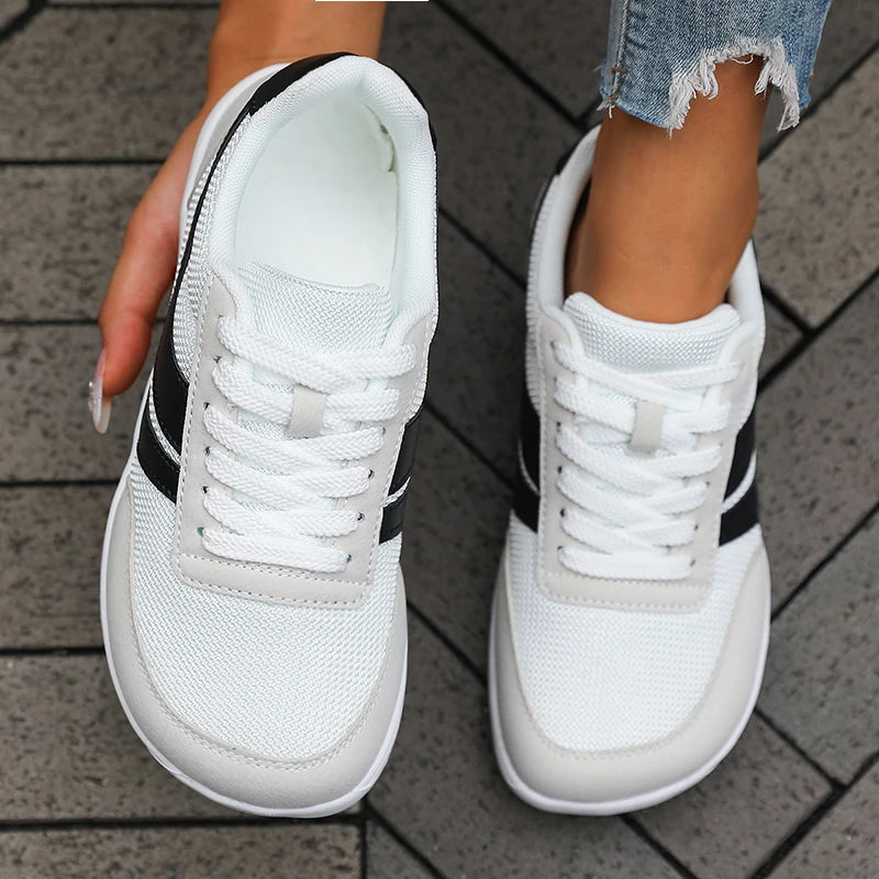 Sneakers Unisexe Bout Large Barefoot Mesh Respirant Semelle Plate – CLEVI Paris