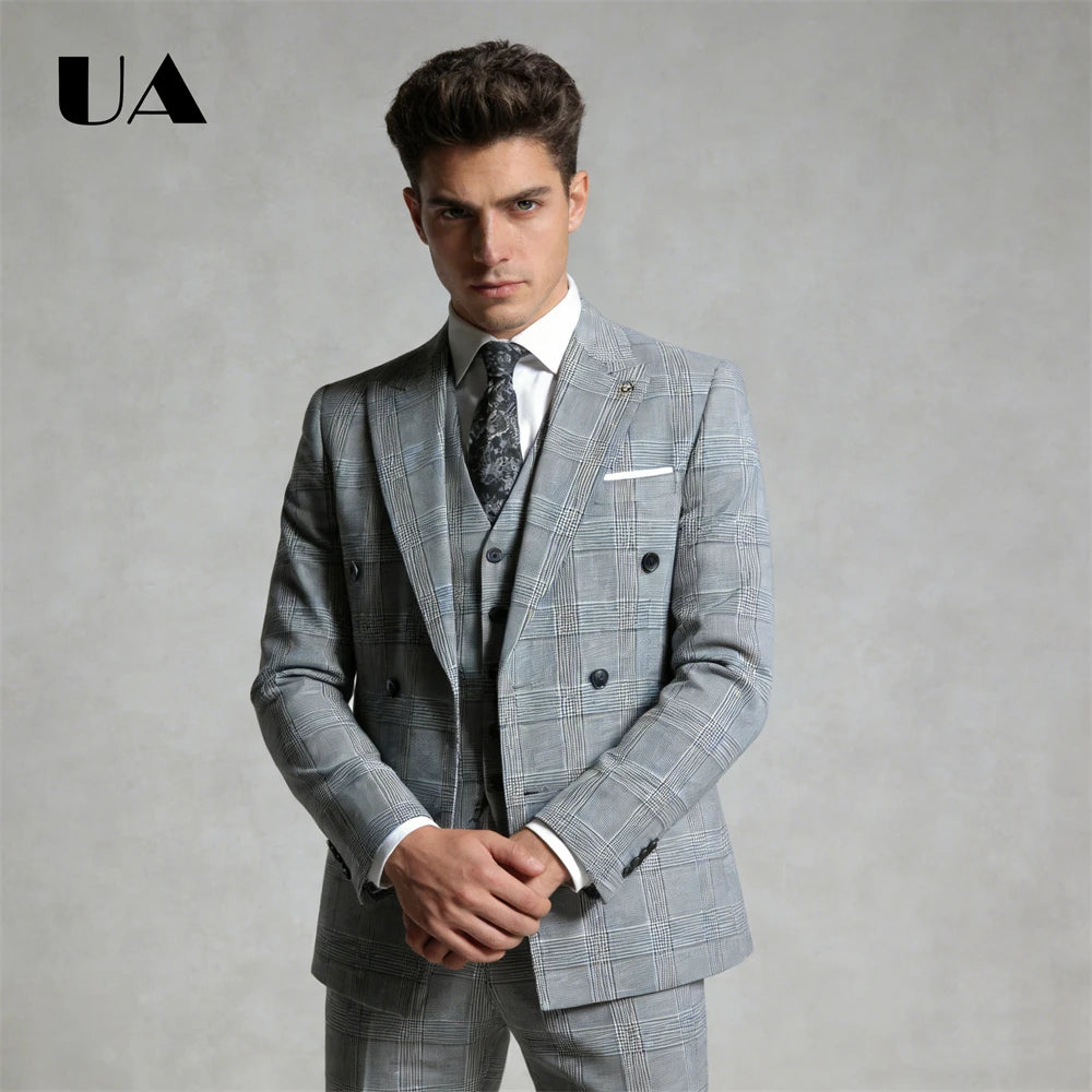 Costume à Carreaux Homme 2 Pièces – CLEVI Paris