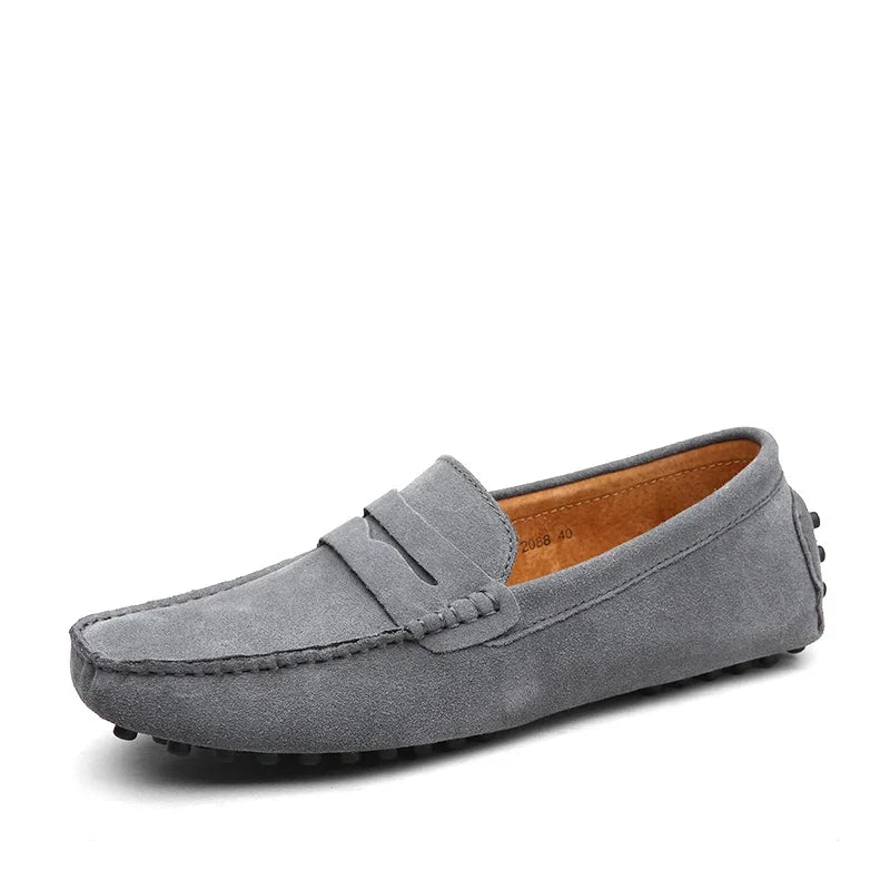 Mocassins Daim Véritable Homme Slip-On Respirants | 10 Coloris, Tailles 38-49 – CLEVI Paris