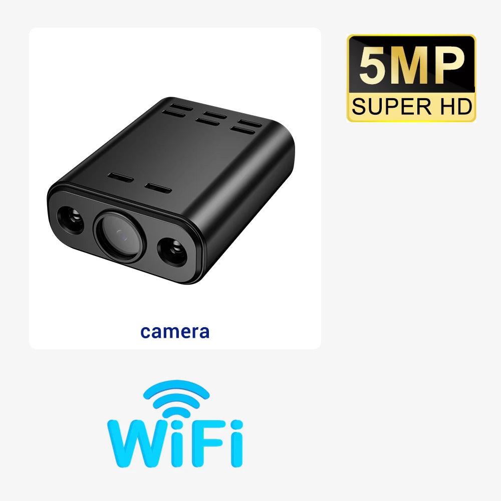 Mini Caméra de Surveillance PEGATISAN – 5MP WiFi Vision Nocturne IR 10m Détection IA Alertes App O-Kam Pro 33mm – CLEVI Paris