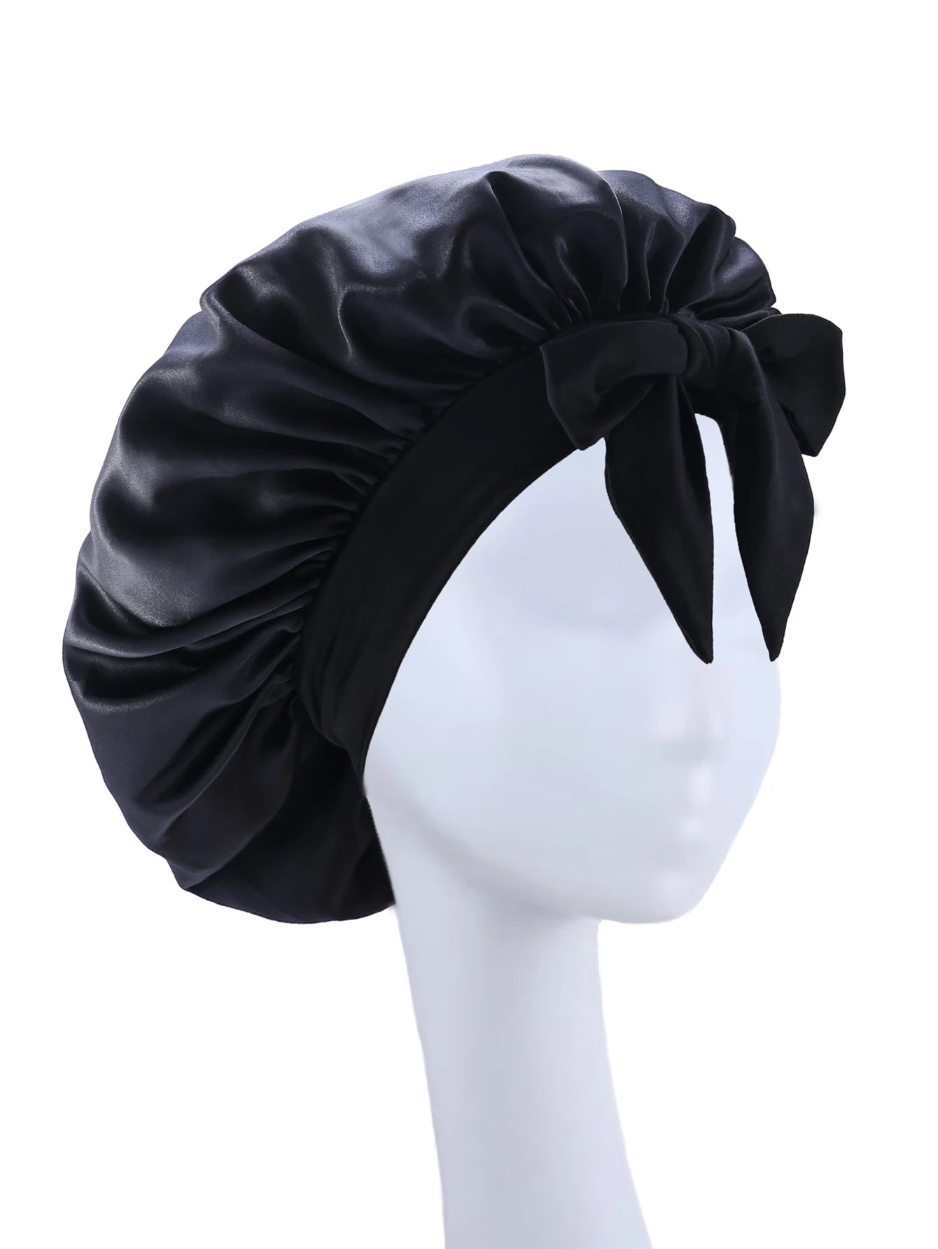 Bonnet de Nuit Satin Cheveux Bouclés — CLEVI Paris