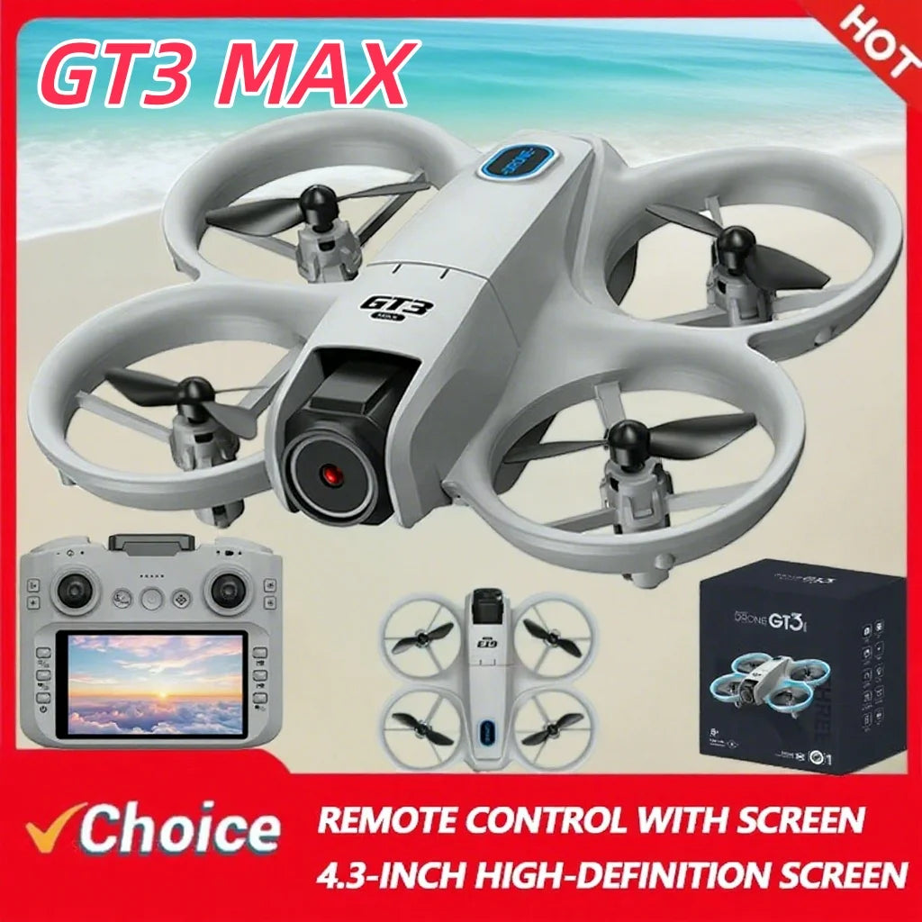 Drone LYZRC GT3 MAX 8K – Gimbal 2 Axes, Moteur Brushless, Portée 9000m, Autonomie 23min, 120g, Évitement Obstacles