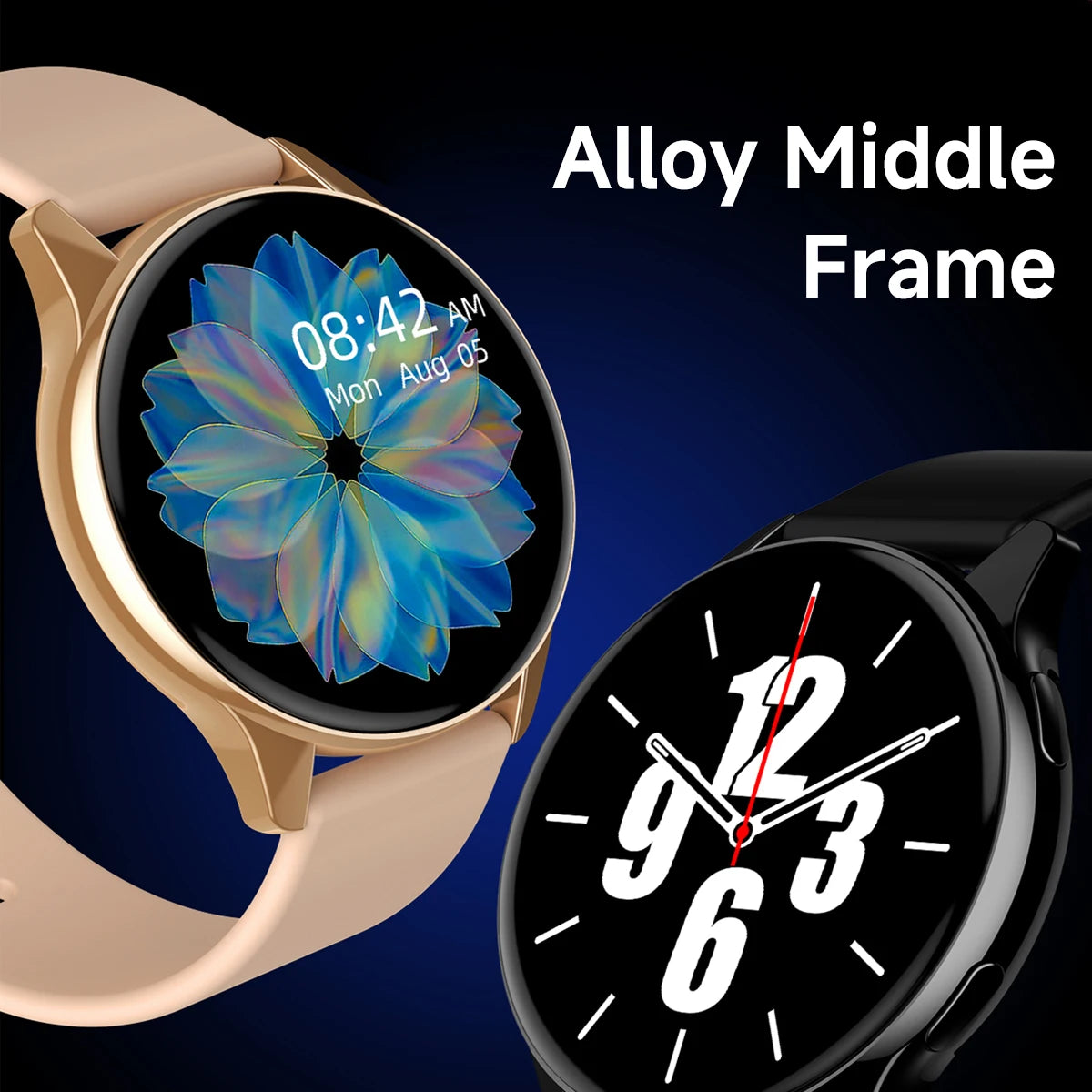 Montre Connectée SIMSONLAB — Huawei GT5 Pro, Appels BT, Cardio, SpO2, Sommeil, Écran HD 1.28" | CLEVI Paris