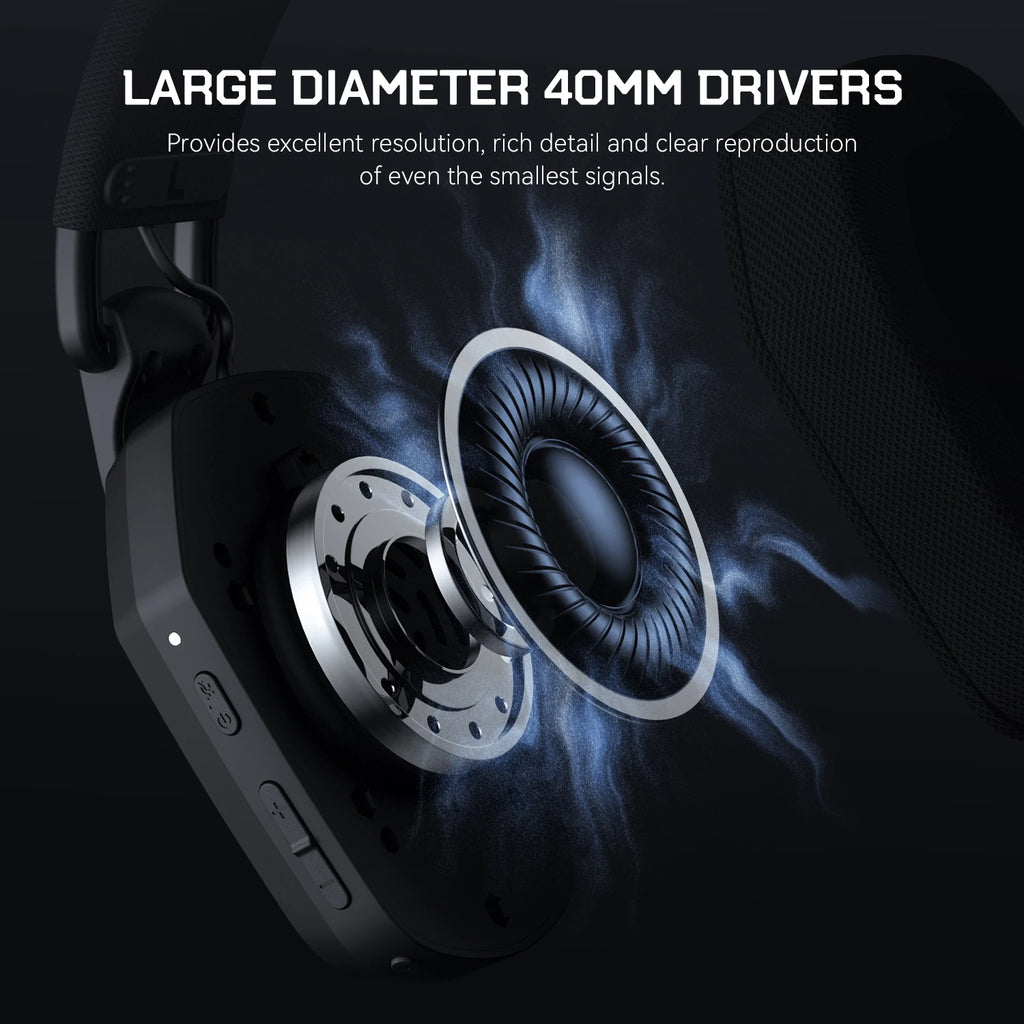 Casque Gaming SuperEQ G19BT Tri-Mode 2.4G BT 5.4 RGB 35h 50mm Micro 100° PS5 PC – CLEVI Paris