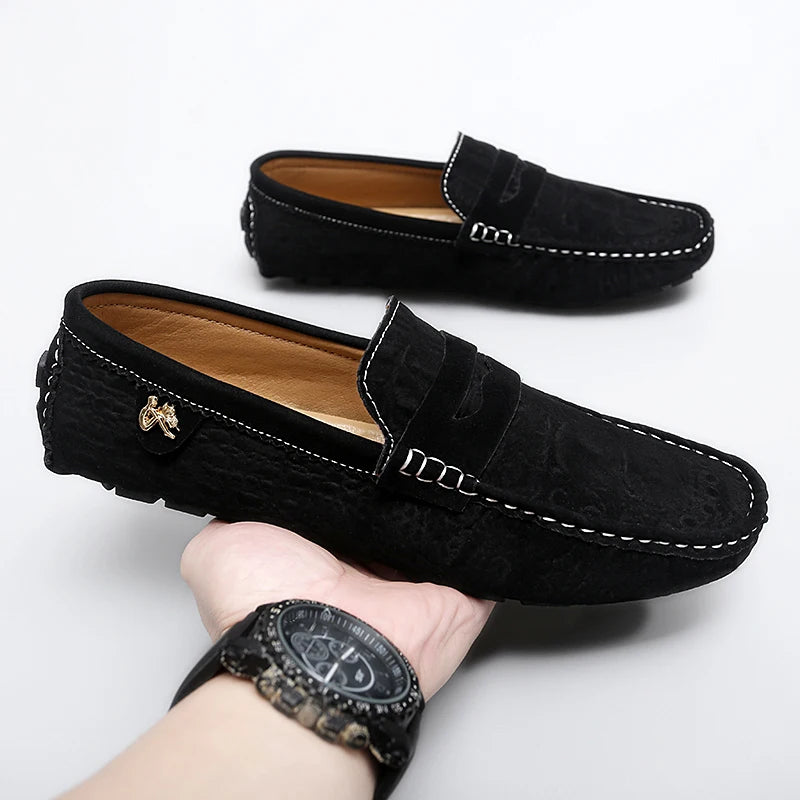 Mocassins Loafers Homme – Cuir PU Respirants Semelle Massage Casual Bureau Conduite 6 Coloris Pointures 36–48 – CLEVI Paris