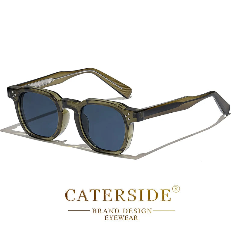 Lunettes de Soleil Style Punk Unisexe CATERSIDE – Monture Carrée Miroir UV400 – CLEVI Paris