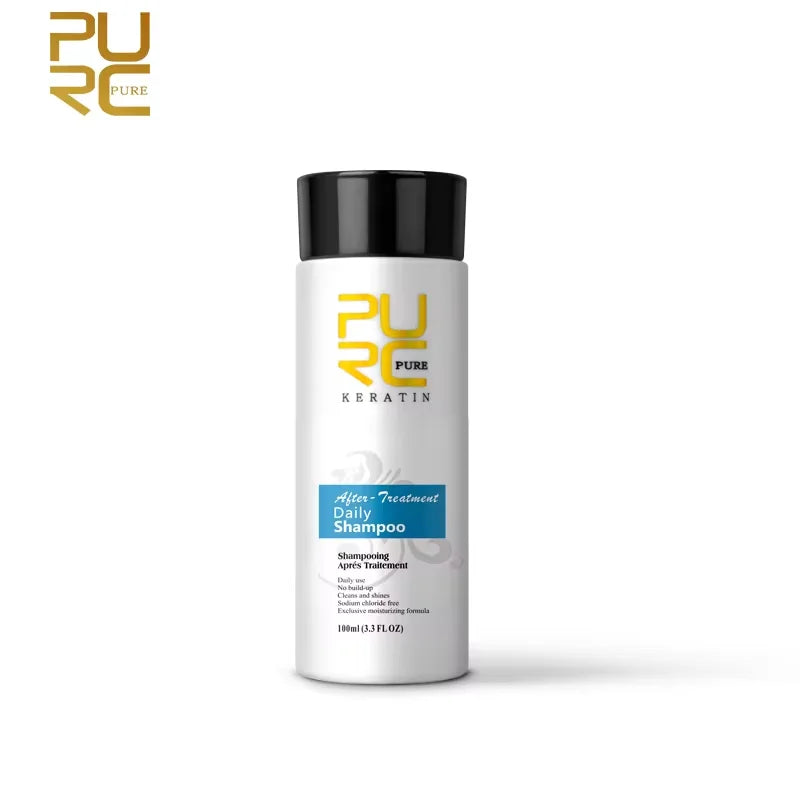 Shampooing Purifiant & Après-Shampoing PURC – Soin Kératine Professionnel, Lissage & Brillance