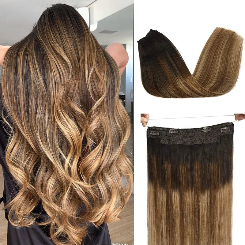Extensions à fil invisible en cheveux Remy – CLEVI Paris
