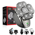 Rasoir Électrique Crâne 4D 9 Têtes Flottantes 6 en 1 – Rechargeable IPX6 Rasage Sec Humide 90 Min – CLEVI Paris