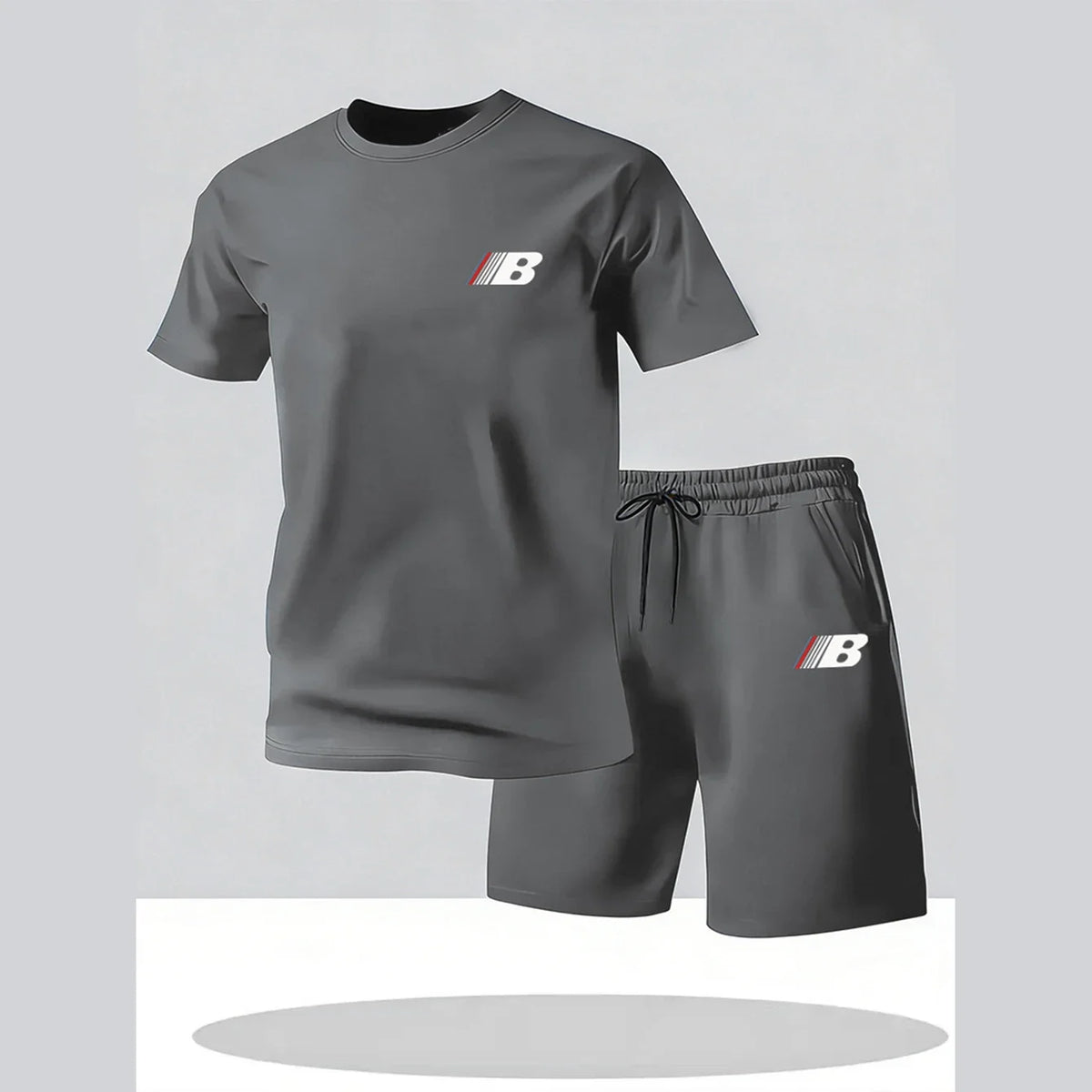 Ensemble homme t-shirt col rond et short en maille – CLEVI Paris