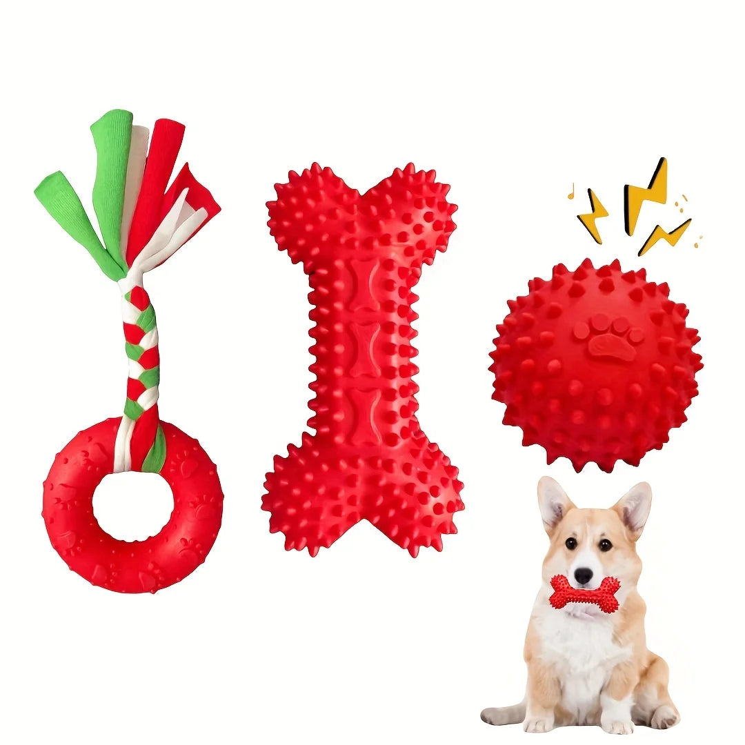 Jouets à mâcher pour chiot, lot de 3 – CLEVI Paris