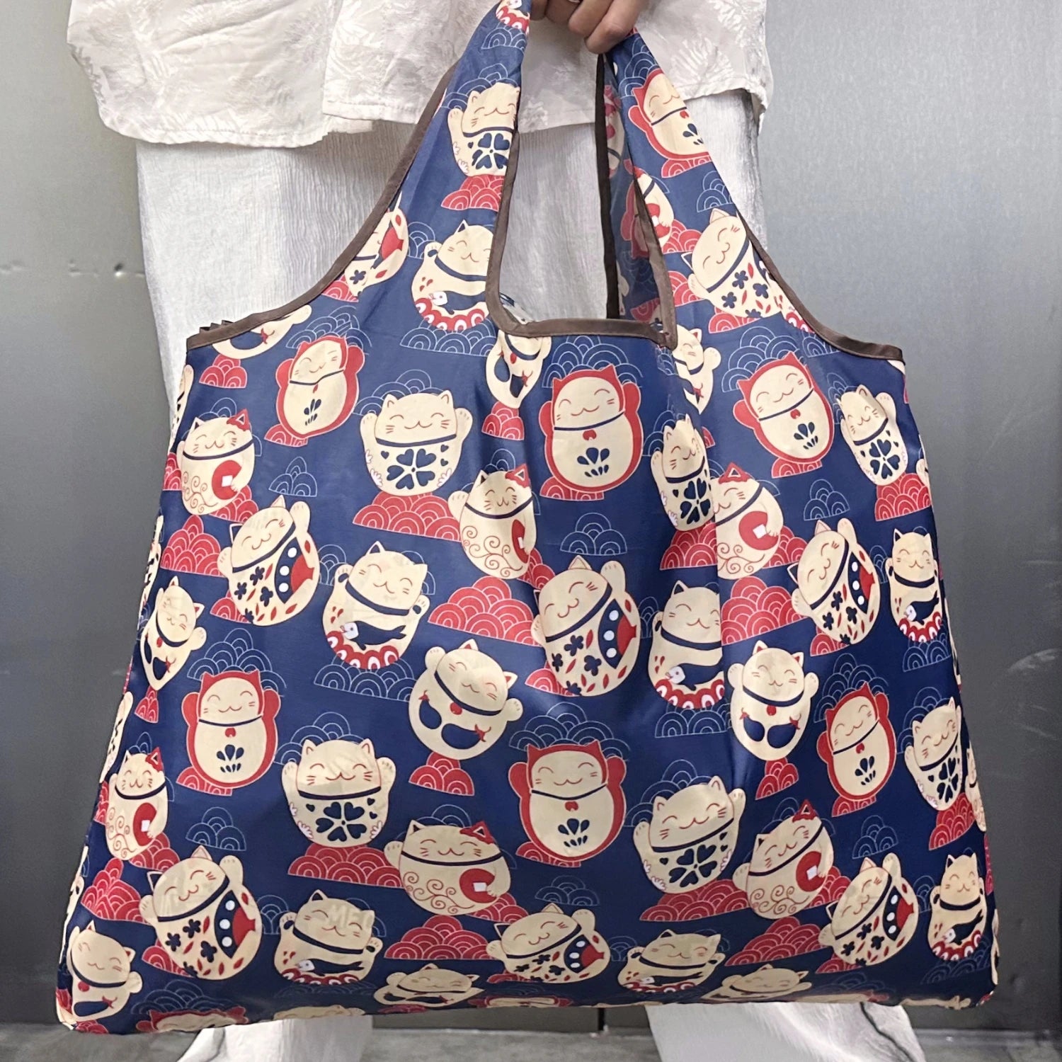 Tote Bag Polyester Grande Capacité | Sac Cabas Léger Pliable 25 Coloris – CLEVI Paris