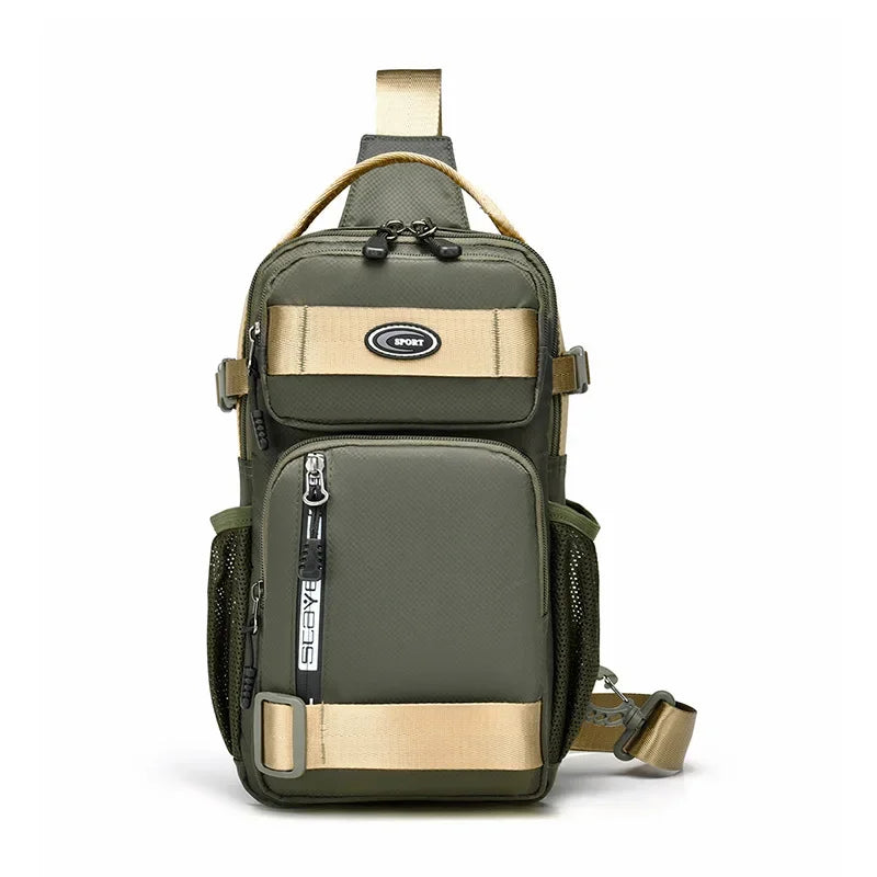 Sac Bandoulière Unisexe Nylon – Sac Poitrine Multicompartiments, Voyage & Quotidien – CLEVI Paris