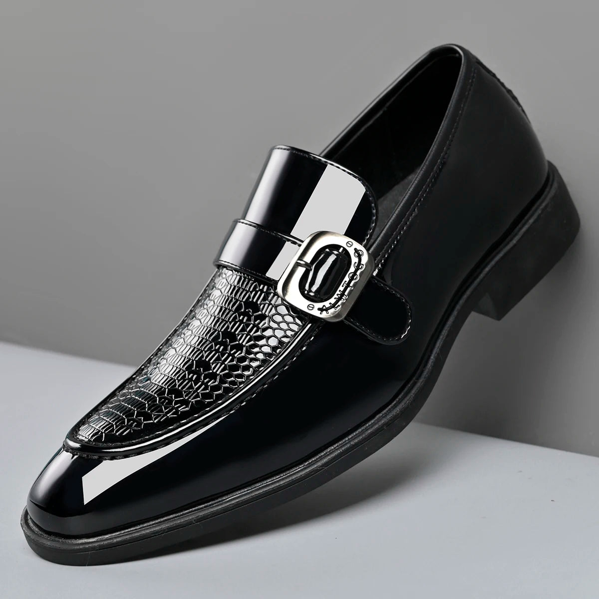 Loafers Derby Homme Style Britannique Bout Pointu Slip-On | Noir Marron EU 38-47