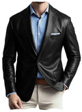 Blazer en similicuir pour homme – CLEVI Paris