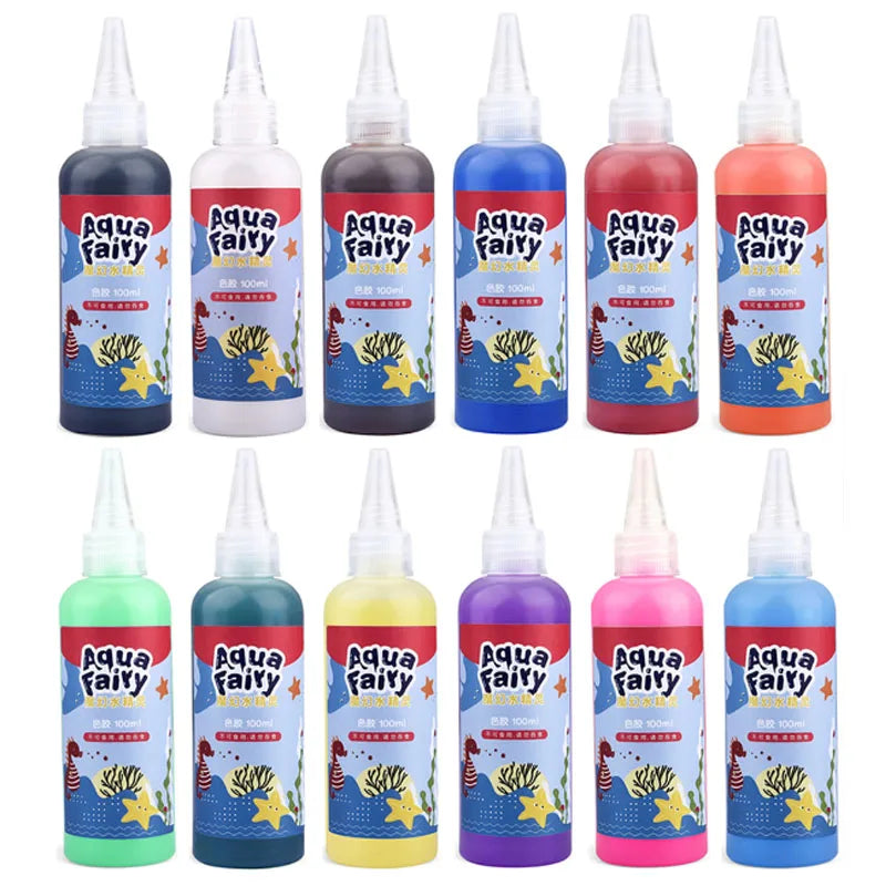 Kit Solution Magique Water Elves | DIY Créatif Enfants, Peinture & Stickers Aquatiques, 20 Assortiments – CLEVI Paris