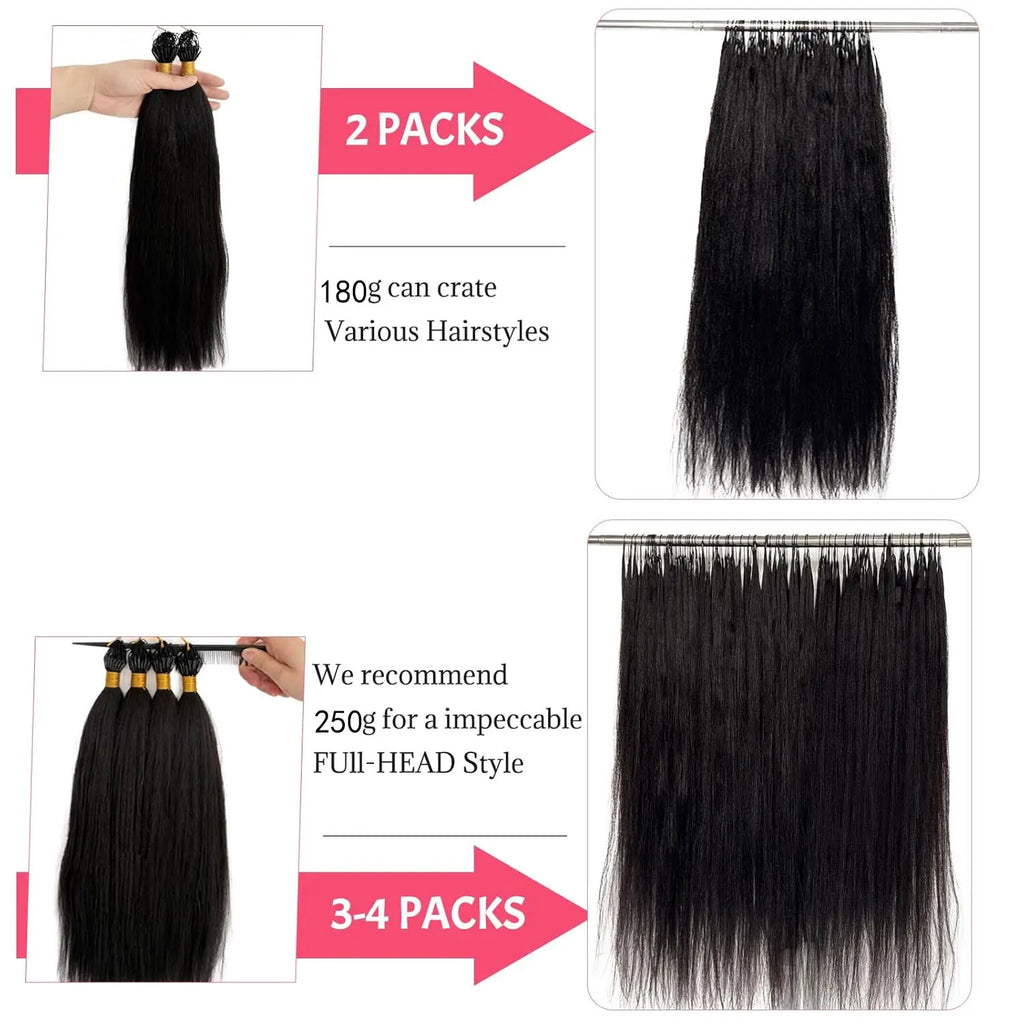Extensions Crochet Yaki Straight Cheveux Humains Invisible Knots Boho Braids – CLEVI Paris