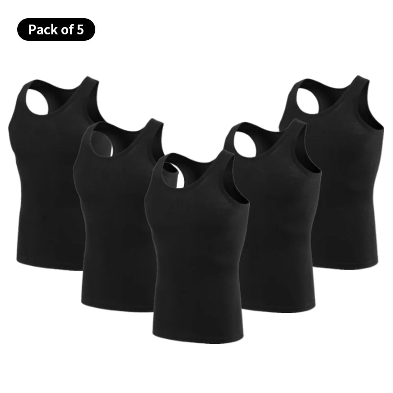 Débardeur Coton Homme Col Rond — Lot de 1, 3 ou 5 — CLEVI Paris