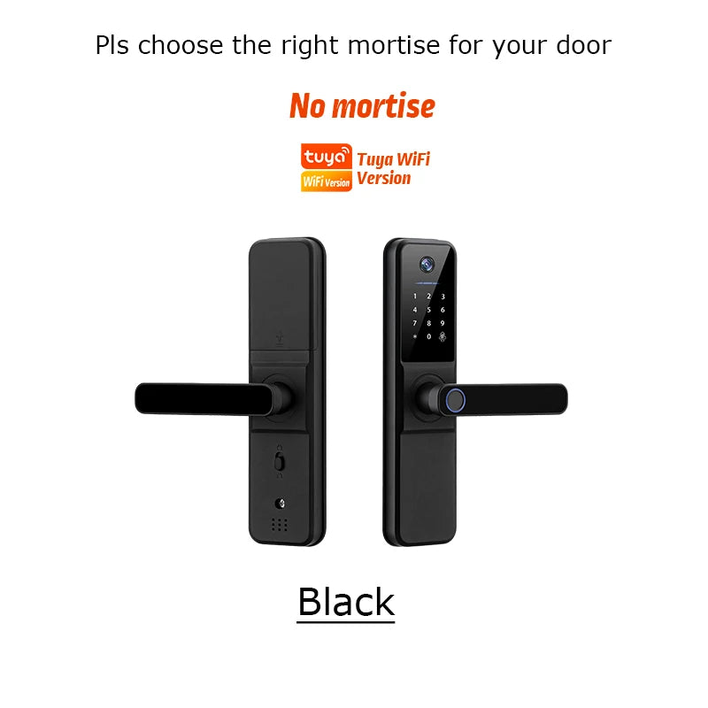 Serrure Connectée YRHAND H01 IP66 Caméra Sonnette WiFi Tuya Empreinte Digitale – CLEVI Paris