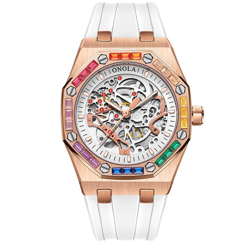 ONOLA ON3834D – Montre Automatique Homme | Style Militaire, Lumineux, Étanche 3 Bar