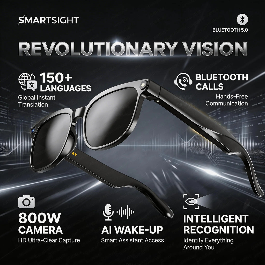 Lunettes connectées M02S caméra 8 MP – CLEVI Paris