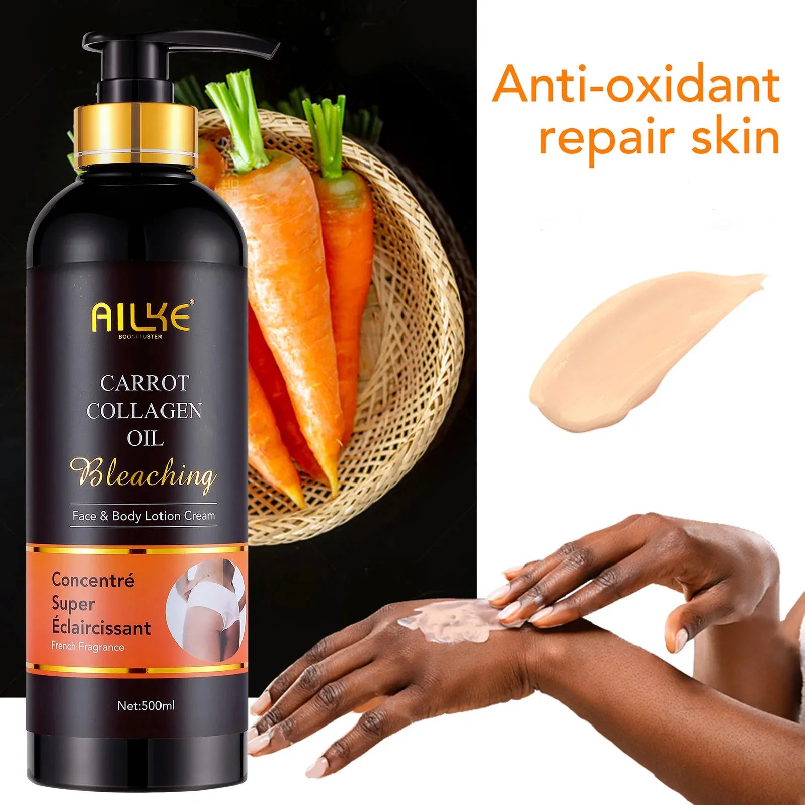Gamme Collagène AILKE Éclaircissant & Anti-Taches | Sérum, Lotion, Crème & Savon Papaye – CLEVI Paris